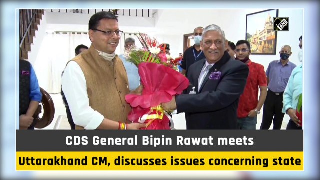 CDS General Bipin Rawat meets Uttarakhand CM, discusses issues concerning state