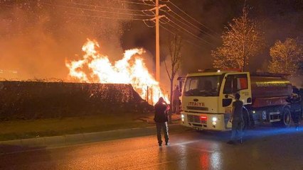 Son dakika haber | BURSA'DA OTLUK ALANDA ÇIKAN YANGINDA HURDA HALİNDEKİ 3 ARAÇ YANDI