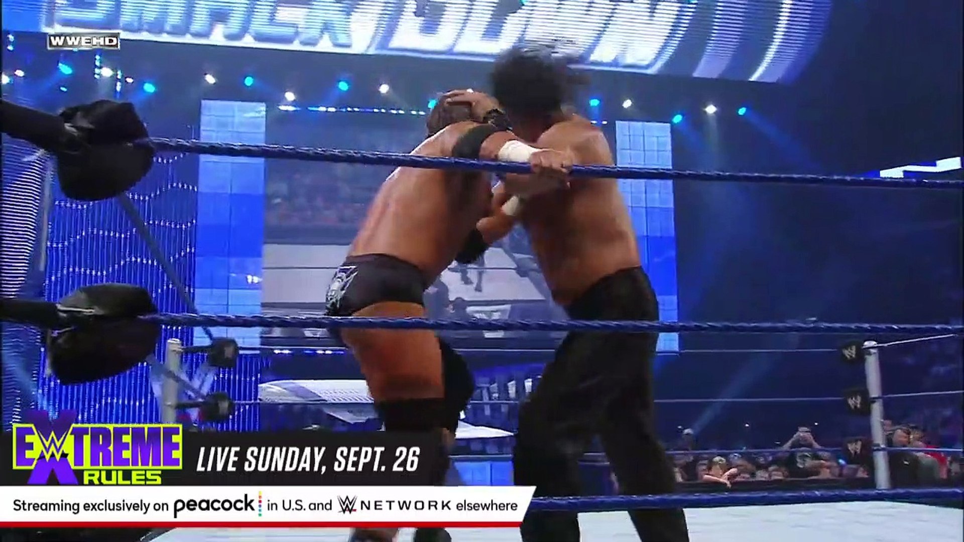 FULL MATCH - Triple H vs. The Great Khali - Lumberjack Match_ SmackDown,  Sept. 5, 2008, image size:1920x1080