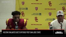 USC HC Clay Helton Evaluates Trojans' Offense Post San Jose State