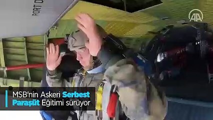 MSB'nin Askeri Serbest Paraşüt Eğitimi sürüyor