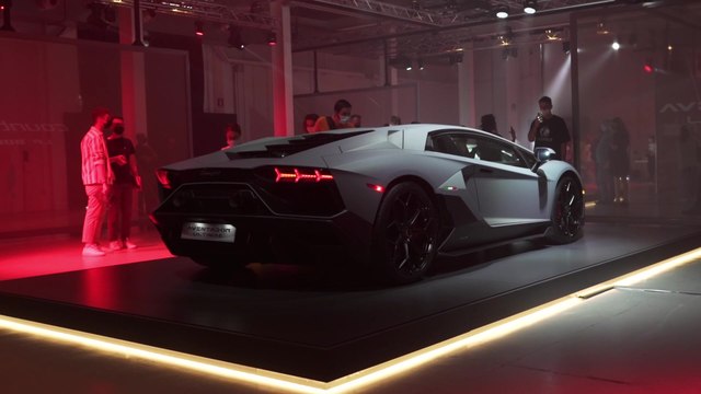 Lamborghini presents the Countach LPI 800−4 at Milan Design Week, celebrating its uniquely inspirational design