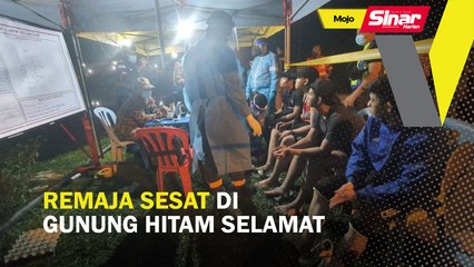 Remaja sesat di Gunung Hitam selamat