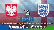 โปแลนด์ - อังกฤษ พรีวิวก่อนเกมฟุตบอลโลก 2022 รอบคัดเลือก โซนยุโรป