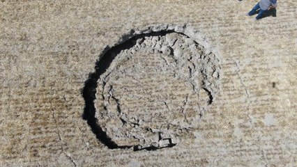 Ankara'da ortaya çıkan 'Obruk' korkuttu