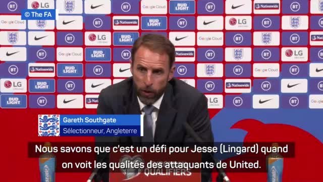 Angleterre - Southgate : La concurrence avec Ronaldo ? Un défi pour Lingard