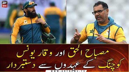 Misbah, Waqar step down as national team coaches