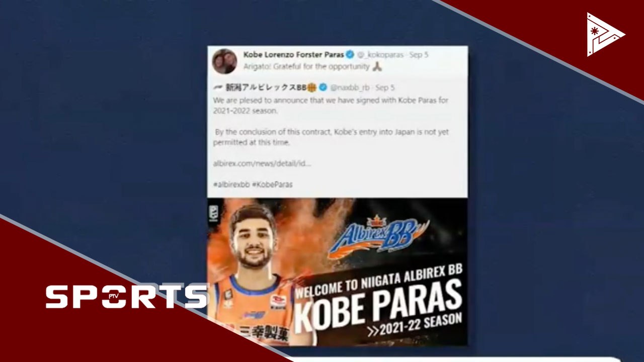 Kobe Paras, maglalaro na rin sa Japan B. League #PTVSports