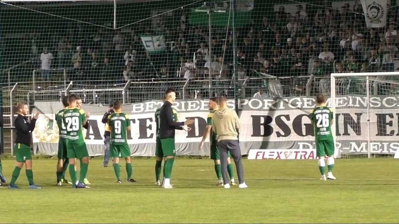 'Ein schöner Pokalfight': Chemie Leipzig mit Favoritensieg