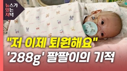 [뉴있저] "저 이제 퇴원해요"...몸무게 '288g' 팔팔이의 기적 / YTN