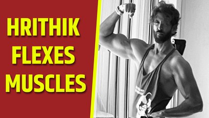 Hrithik Roshan flexes muscle in new post
