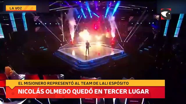 Nicolás Olmedo quedó en tercer lugar