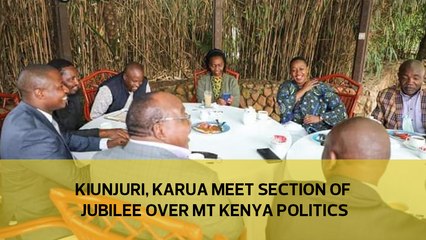 Kiunjuri, Karua meet section of Jubilee over Mt Kenya politics