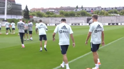 La selección española acude a entrenar