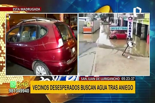 Nuevo aniego en SJL: vecinos desesperados ante corte de agua de Sedapal