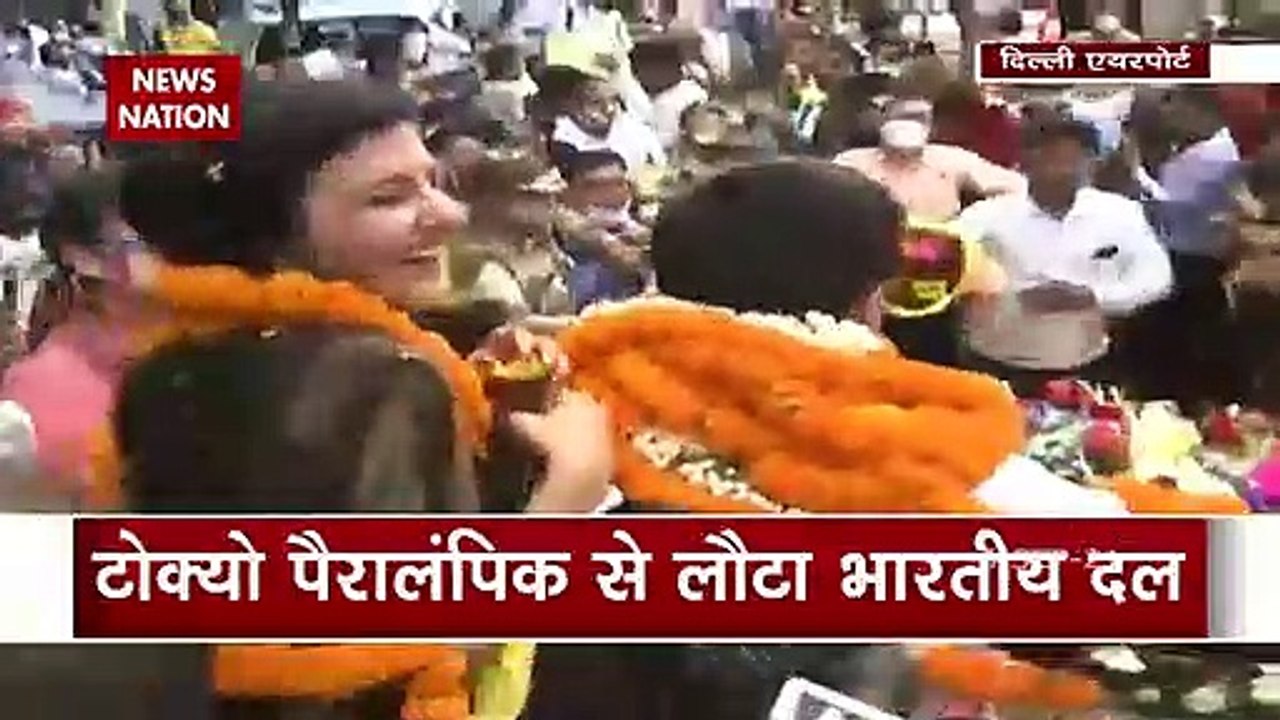 Athletes participated in Tokyo Paralympics received a warm welcome