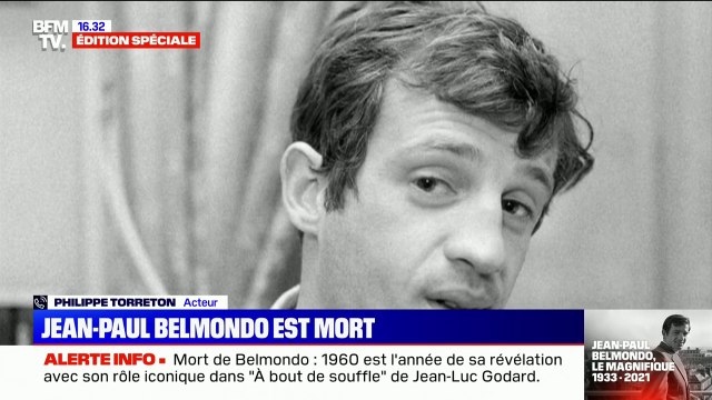 Mort de Jean-Paul Belmondo: Très ému, Philippe Torreton salue un monument du cinéma français