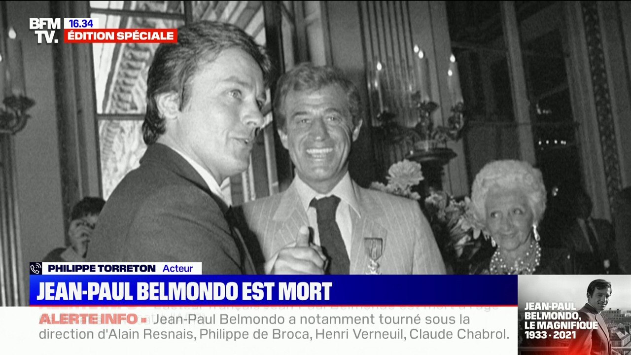 Philippe Torreton à propos de Jean-Paul Belmondo: "Je ne sais pas si, maintenant, un acteur pourrait faire ce qu'il a osé faire dans les films"