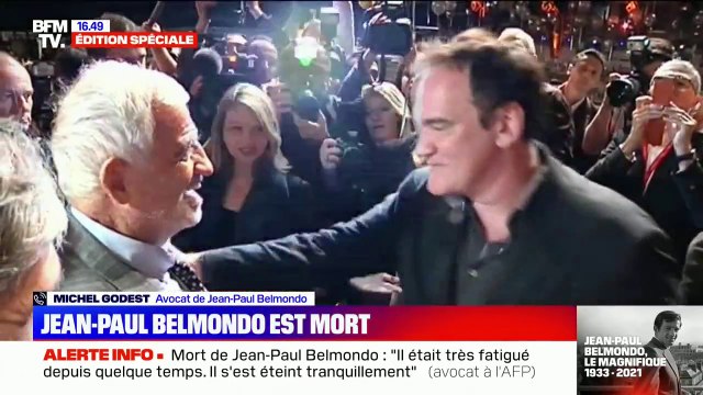 Mort de Jean-Paul Belmondo: pour son avocat, même s'il n'y a pas d'hommage national, (...) concrètement toute la France sera derrière Jean-Paul