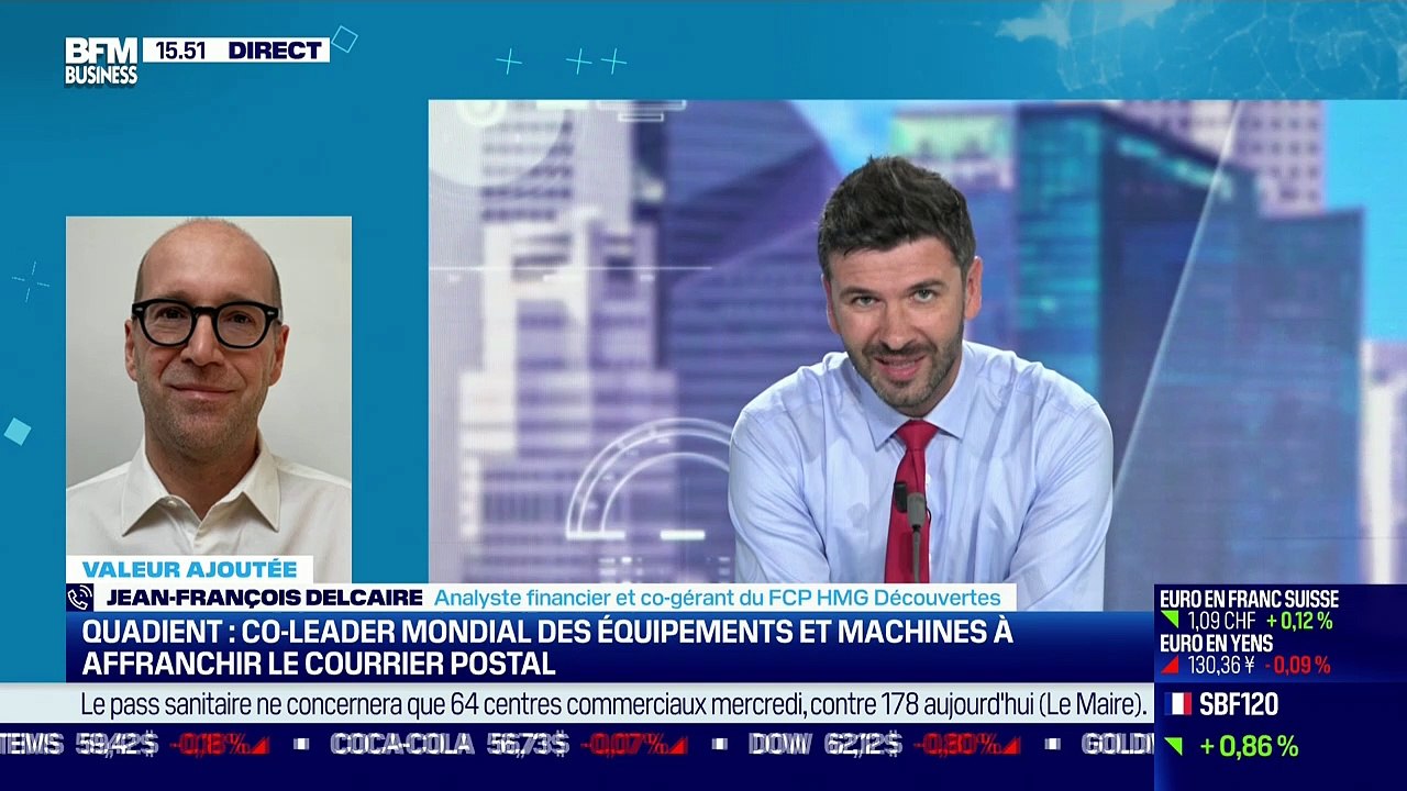 Jean-François Delcaire (HMG Finance) : Quadient, co-leader mondial des équipements et machines à affranchir le courrier postal - 06/09