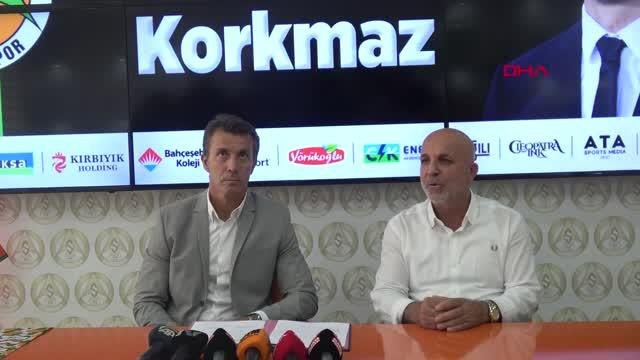 SPOR Aytemiz Alanyaspor'da Korkmaz dönemi resmen başladı