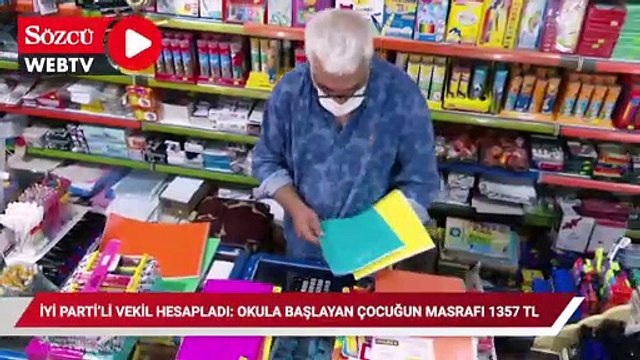 İYİ Parti'li vekil hesapladı: Okula başlayan çocuğun masrafı bin 357 TL