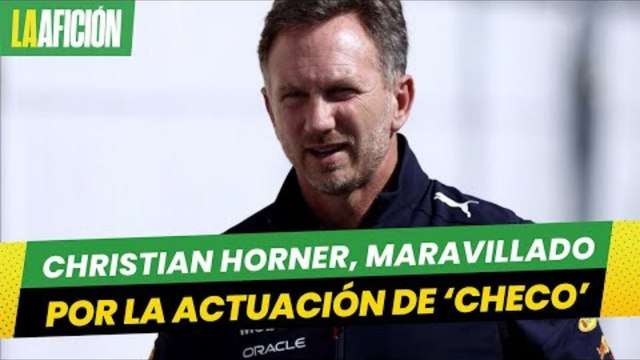 Christian Horner, maravillado por la actuación de Checo Pérez