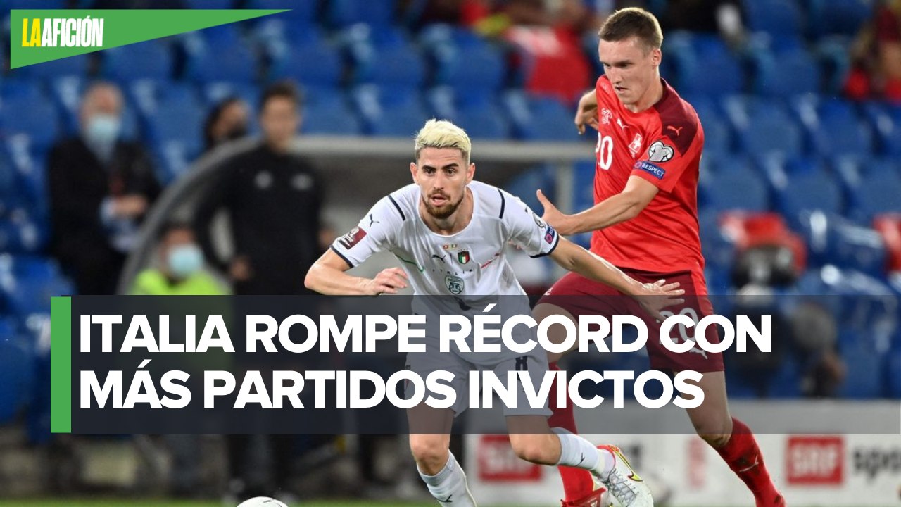 Italia impone nuevo récord del mundo de partidos sin derrota; supera a España y Brasil