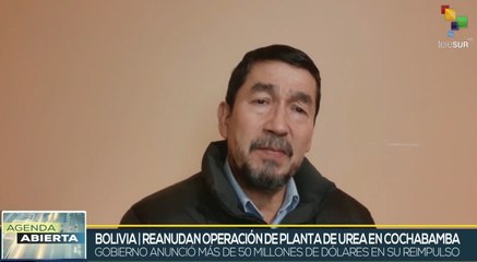 Gobierno de Bolivia reanuda funcionamiento de Planta de Úrea