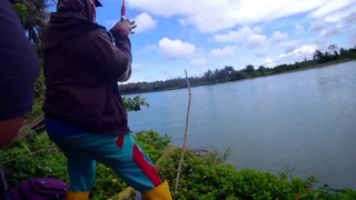Mancing ikan kakap di spot muara