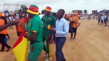 Elim mondial 2022  CIV-CAMEROUN arrivée des supporters au stade