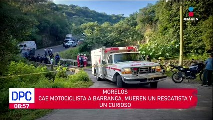 Motociclista cayó a una Barranca en Morelos