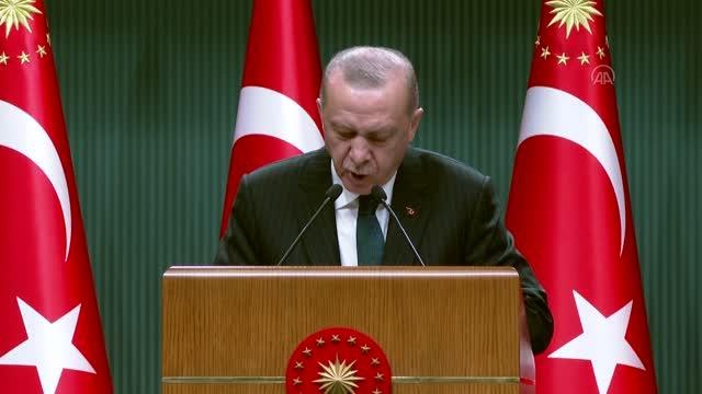 Cumhurbaşkanı Erdoğan: Bu yıl bütçe açığı hedefimizi sene başında yüzde 3,5 olacak şekilde revize etmiştik. Sözümüzde durarak inşallah bu hedefi...