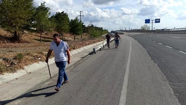 Kesime götürülen inek ortalığı birbirine kattı