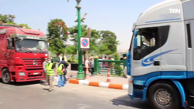 المنيا تستقبل 36 سيارة كبيرة ضمن قوافل أبواب الخير ضمن مبادرة حياة كريمة