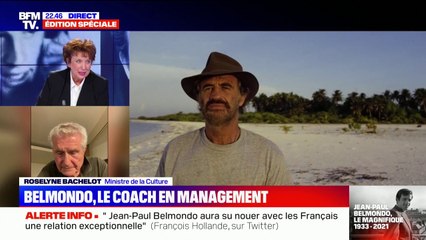 Roselyne Bachelot à propos de Jean-Paul Belmondo: "C'est un vrai professionnel, (...) il ne faut pas se tromper sur l'apparente facilité qu'il dégage"