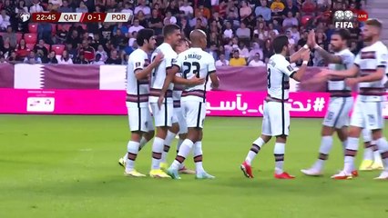 ملخص مباراة  البرتغال و قطر  الودية