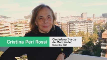 La escritora uruguaya Cristina Peri Rossi es nombrada ciudadana ilustre de Montevideo