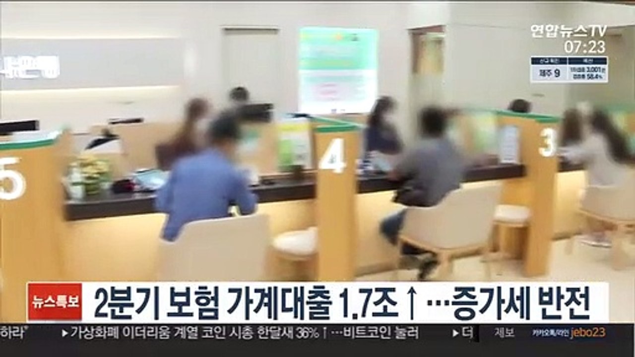 2분기 보험 가계대출 1.7조↑…증가세 반전