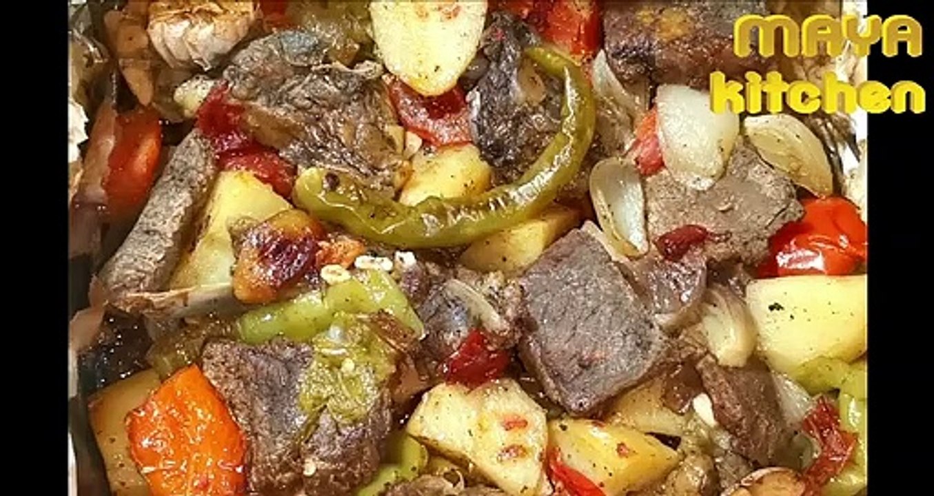 ورقة اللحم بالخضار رائعة