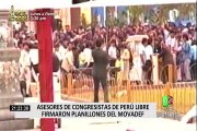 Diversos asesores de Perú Libre firmaron planillones del Movadef