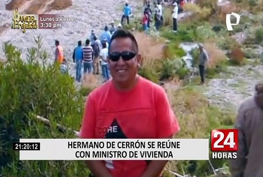Hermano de Vladimir Cerrón se reunió con ministro de Vivienda