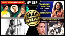 Deepika Upset, Complains About Ranveer, Kriti ANGRY On Media, Kangana Slams Bollywood | Top 10 News