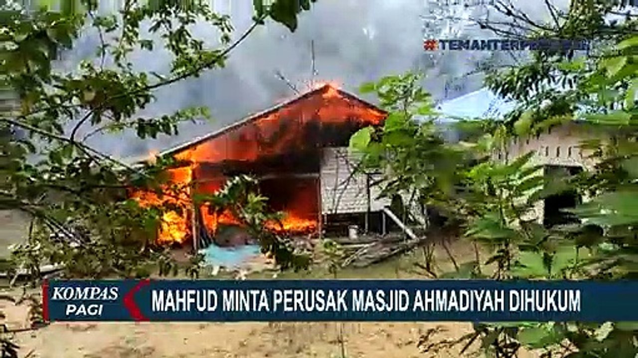 Mahfud MD Minta Perusak Masjid Ahmadiyah Dihukum