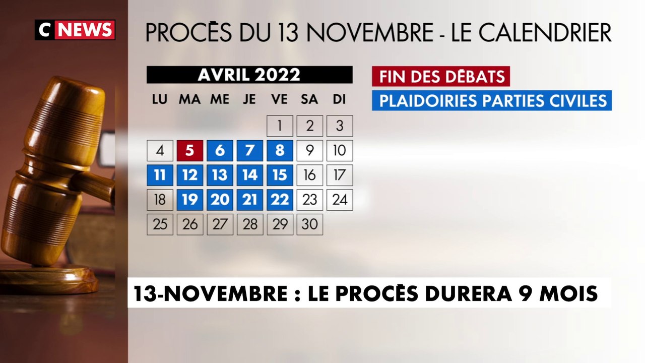Procès du 13 novembre : le calendrier d'un procès hors normes
