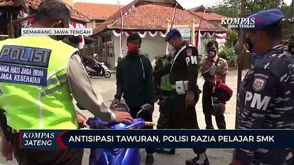 Antisipasi Tawuran, Polisi Razia Pelajar SMK