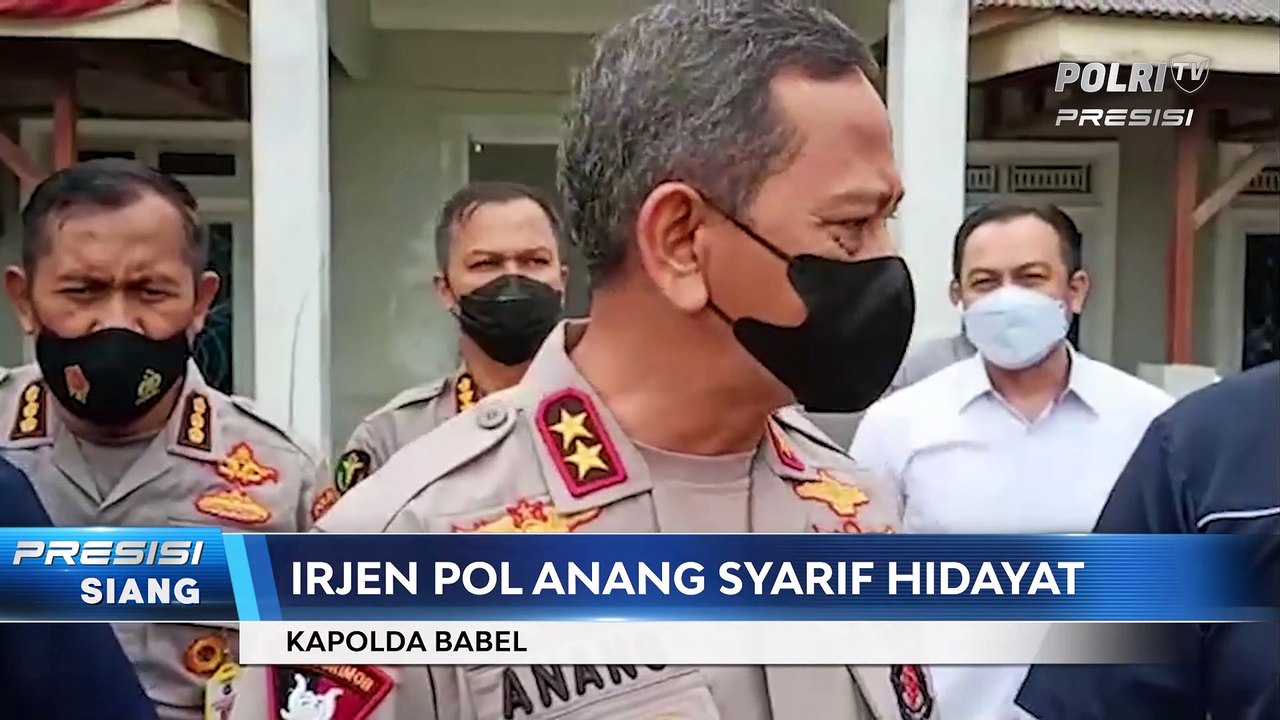 Kepulauan Bangka Belitung Terima Bantuan 1 Unit Isotank Oksigen dari Kapolri
