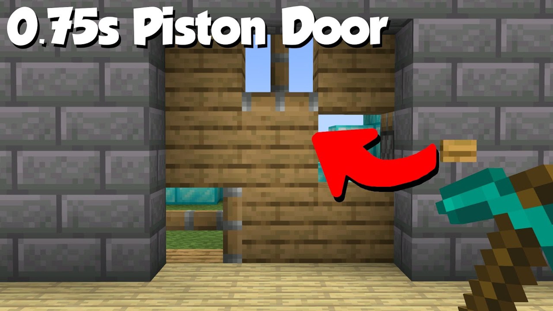 Minecraft- The Fastest 3x3 Piston Door. [0.75s] - video Dailymotion
