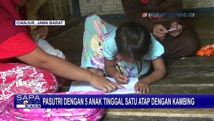 Prihatin! Pasutri dan 5 Anak Tinggal Satu Atap dengan Kambing
