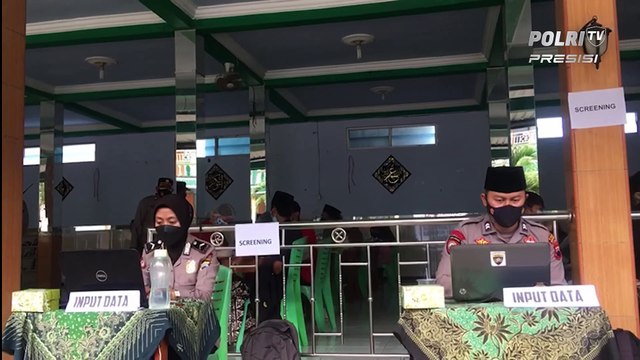 Polres Salatiga Gelar Vaksinasi Serentak Pesantren dengan Target Ribuan Santri